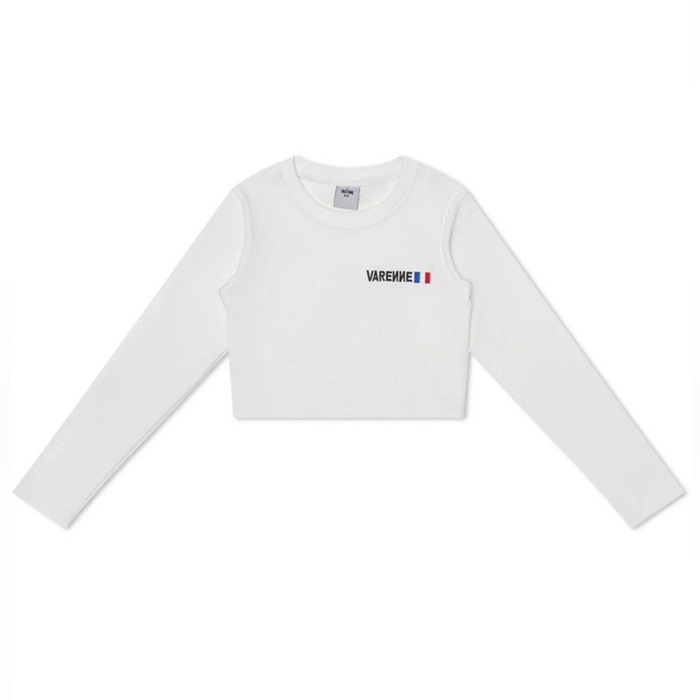 Varenne long sleeve crop top